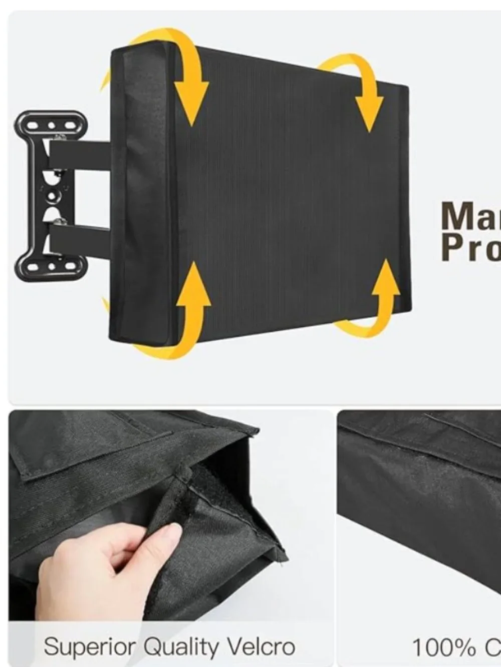 NEW Black Mounting Dream TV Cover Weatherproof Fits 30-32